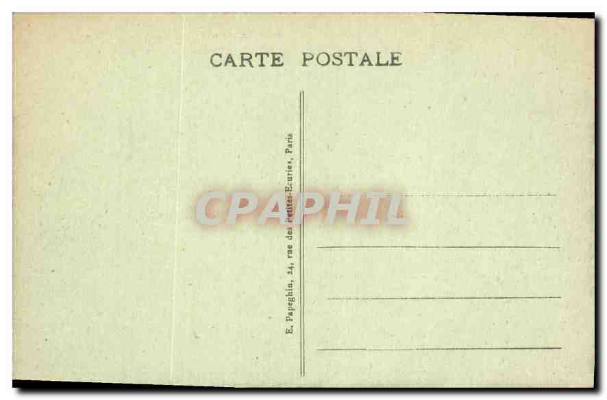 CPA Paris Ensemble de la Place de la Concorde pris vers le Sacre Coeur de Montmartre et l'Opera  — Rückseite