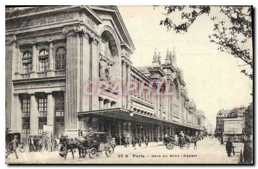 CPA Paris Gare du Nord Depart 
