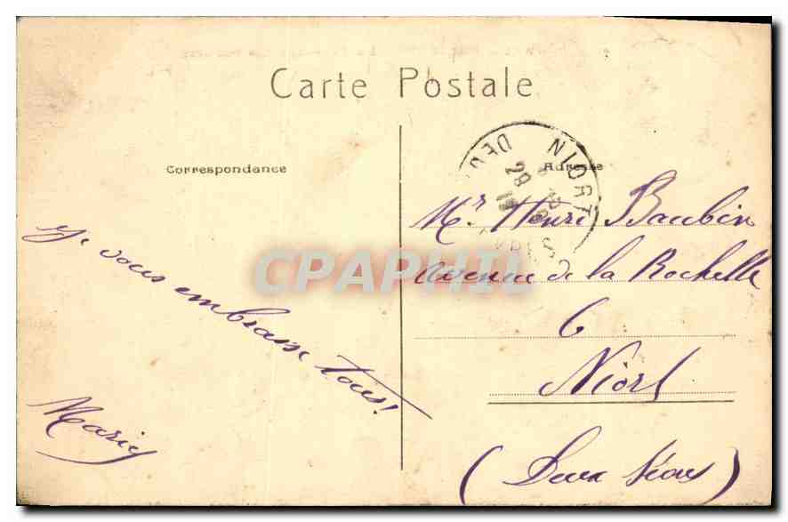 CPA Paris La Chambre des Deputes  — Rückseite