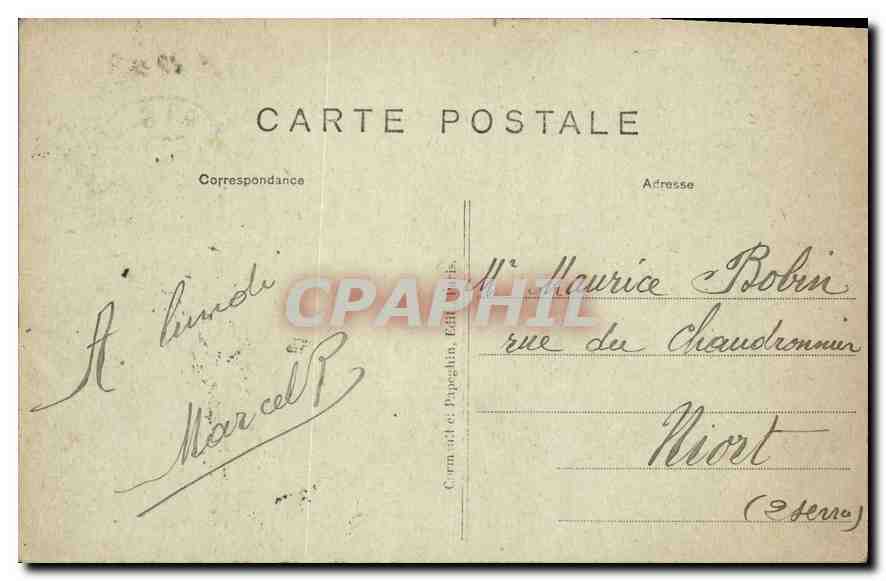 CPA Paris Les Nouveaux Jardins des Tuileries et le Louvre  — Rückseite