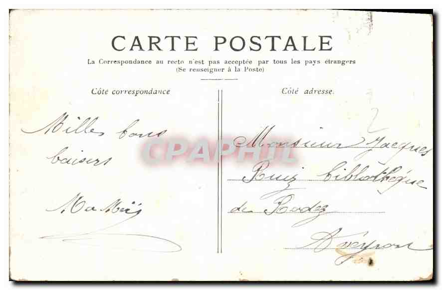 CPA Paris Le theatre Francais  — Verso