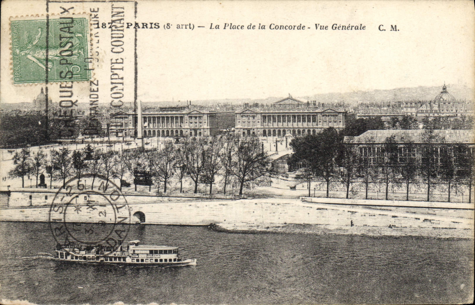 CPA Paris La Place de la Concorde Vue generale 