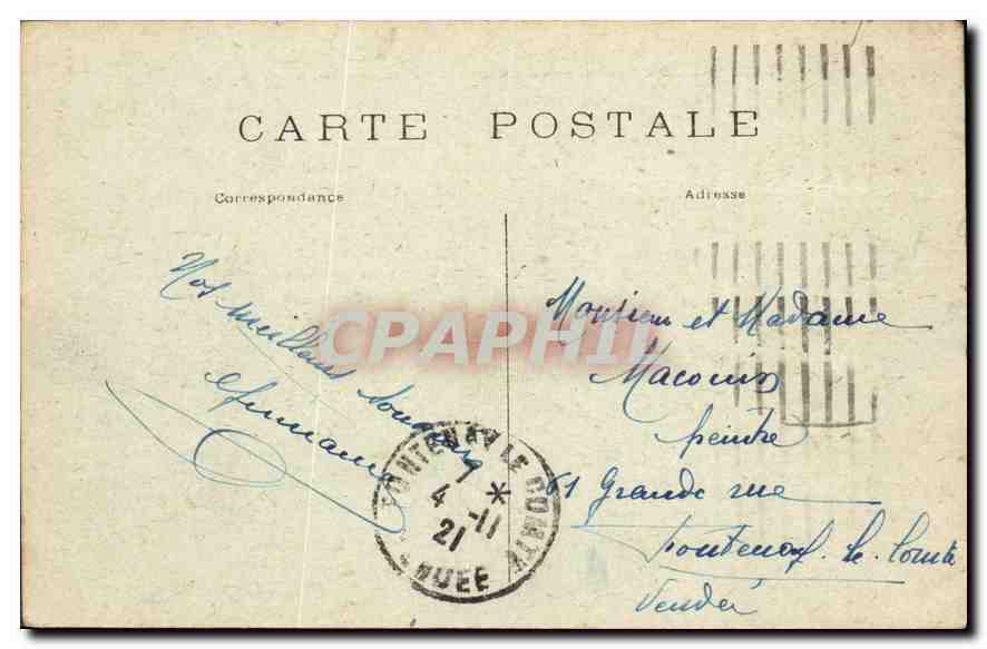 CPA Paris La Place de la Concorde Vue generale  — Verso