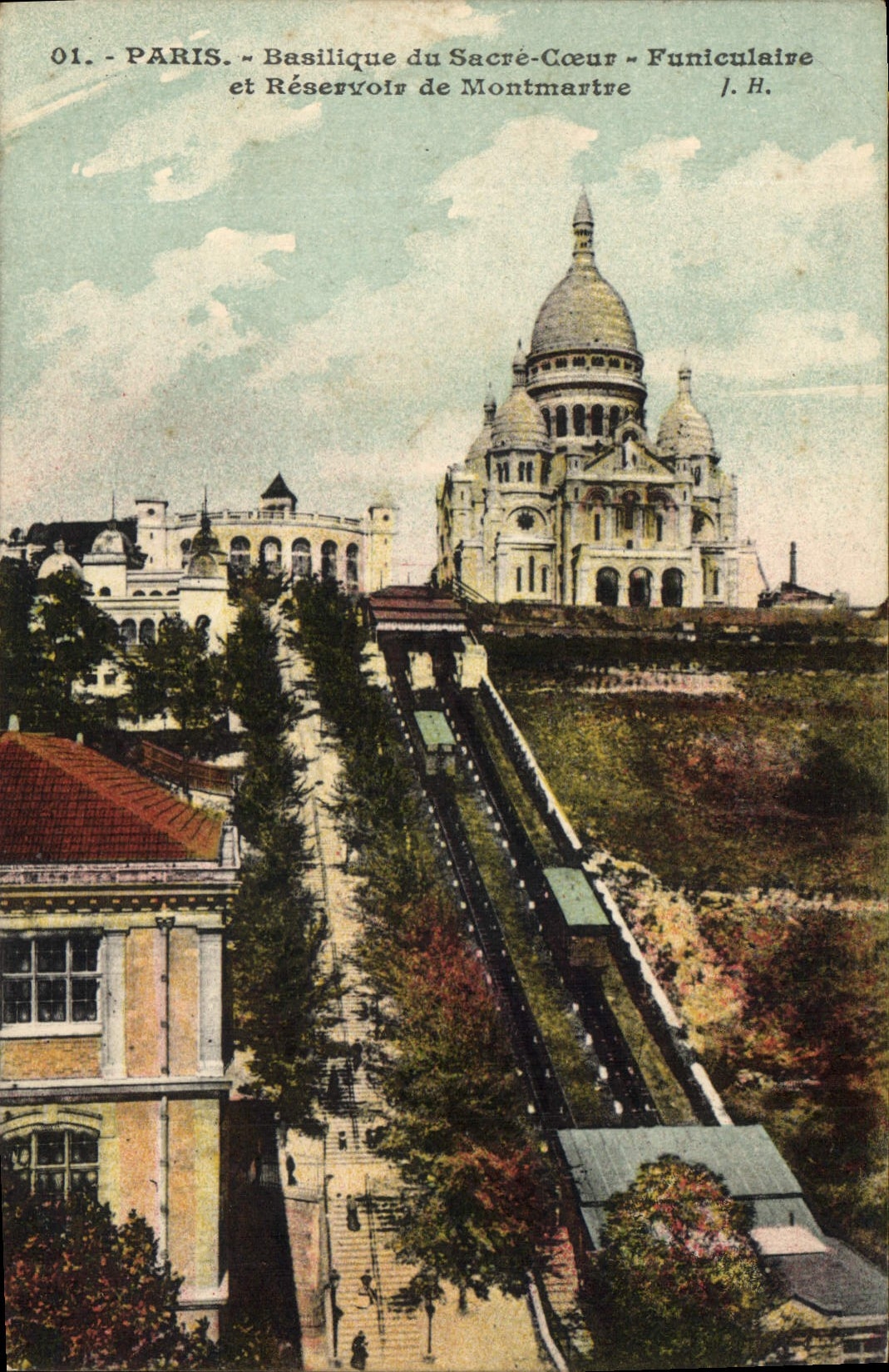 Paris - Basilique du Sacré-Cœur et Réserveoir de Montmartre - J.H.