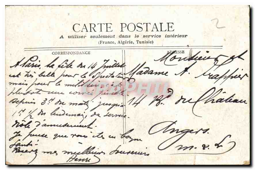 CPA Paris Petit Palais  — Rückseite