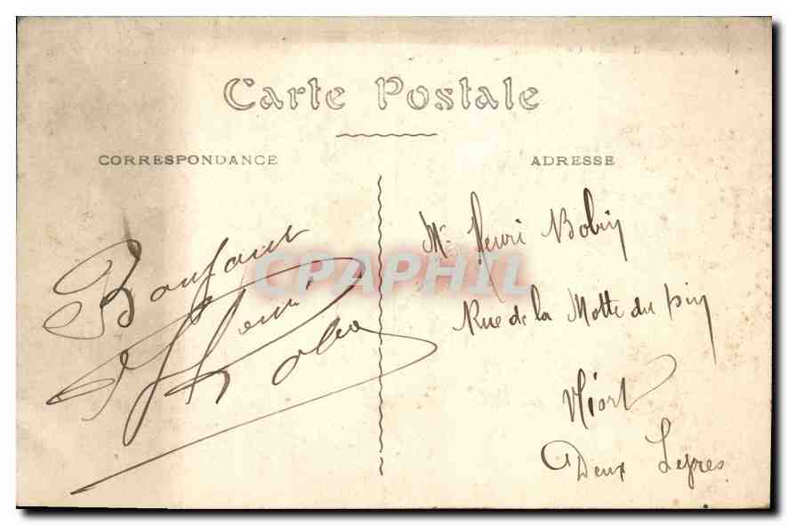 CPA Paris La Place de l'Etoile et l'Arc de Triomphe  — Rückseite