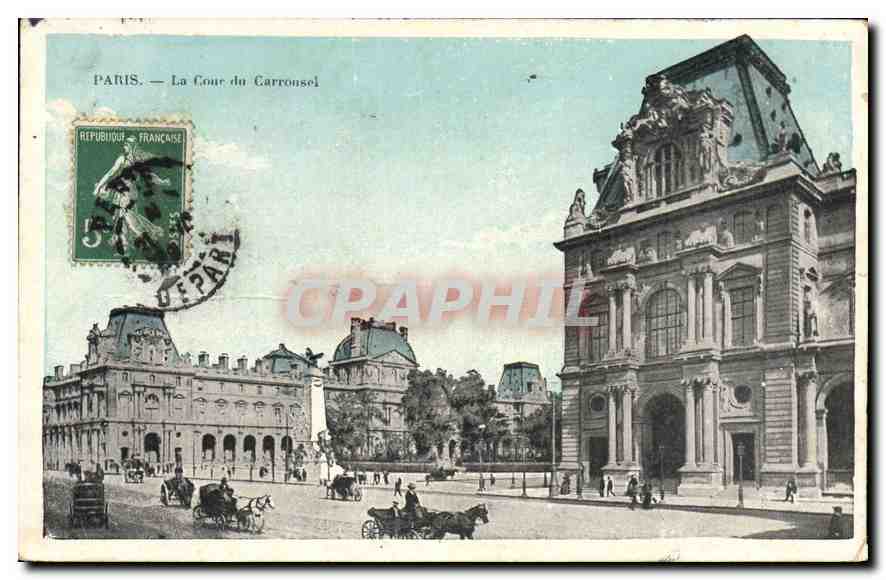 CPA Paris La Cour du Carrousel 