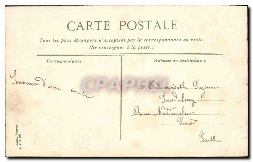 CPA Paris L'Institut de France  — Rückseite