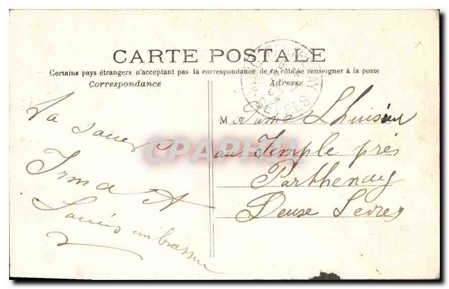 CPA Paris Interieur du Couvent des Freres de la Charite de N D des Billettes  — Rückseite
