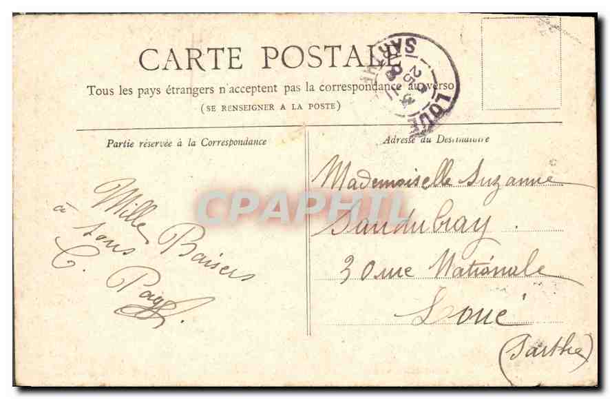 CPA Collection Petit Journal Paris Le Lion de Belfort  — Rückseite