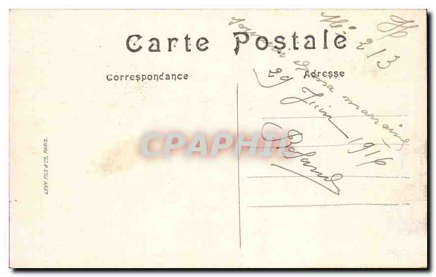 CPA Paris Le Petit Palais Avenue Alexandre III  — Verso