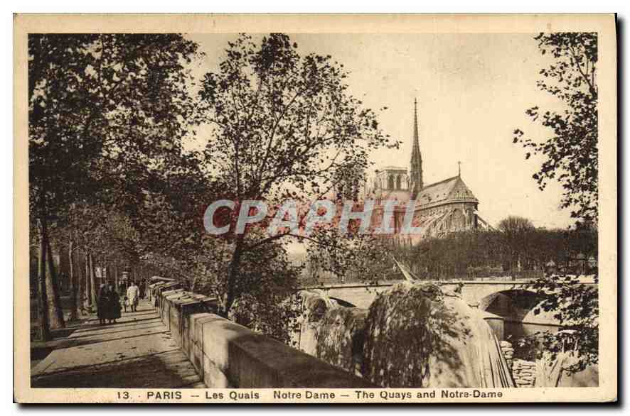 CPA Paris Les Quais Notre Dame 