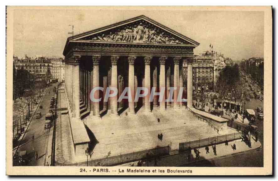 CPA Paris La Madeleine et les Boulevards 