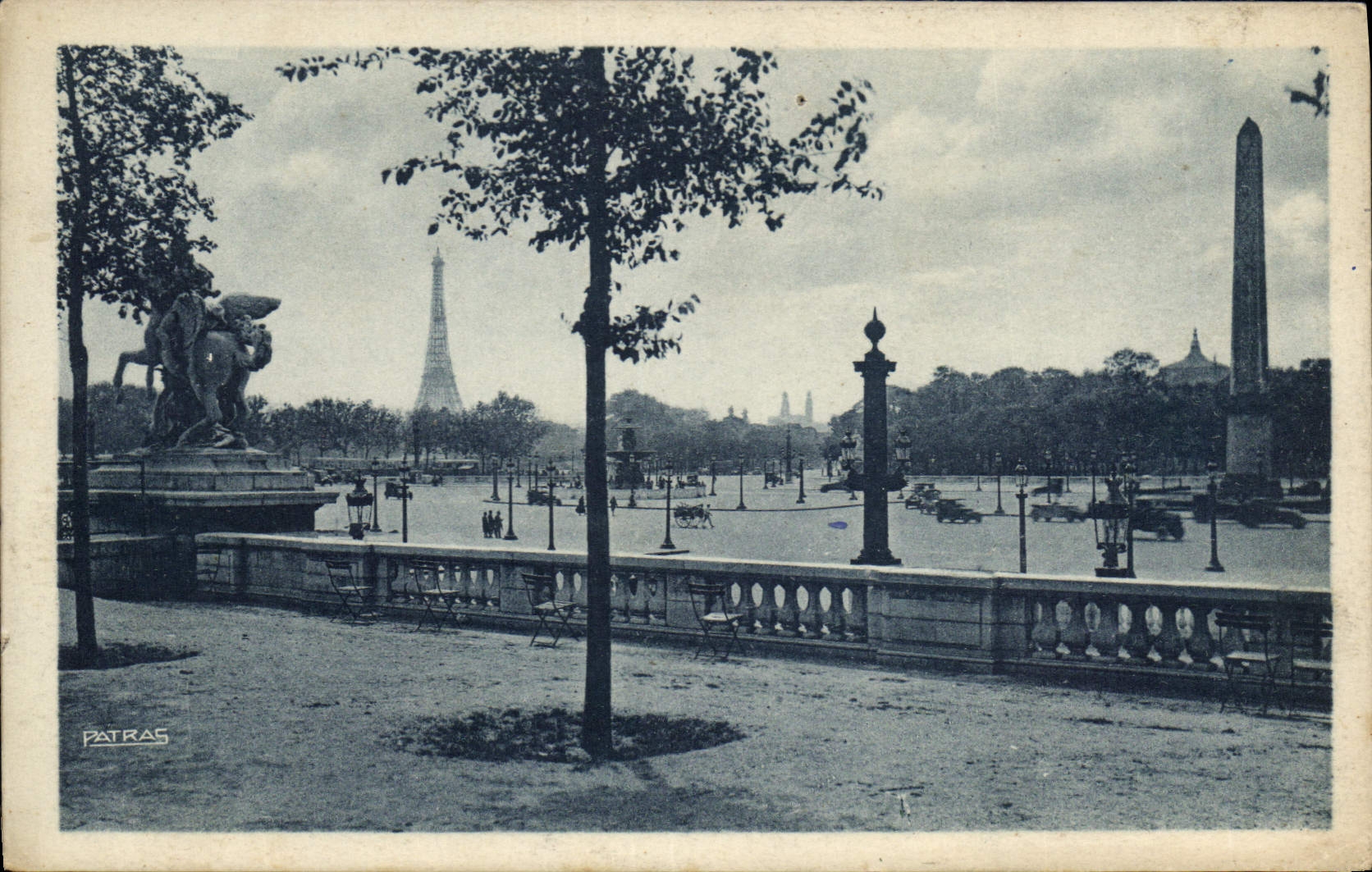 CPA Les Jolis Coins de Paris Place de la Concorde Tour Eiffel