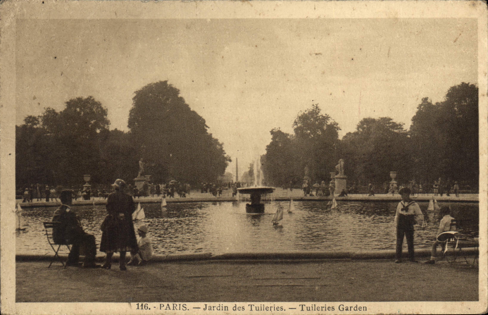 CPA Paris Jardins de Tuileries 