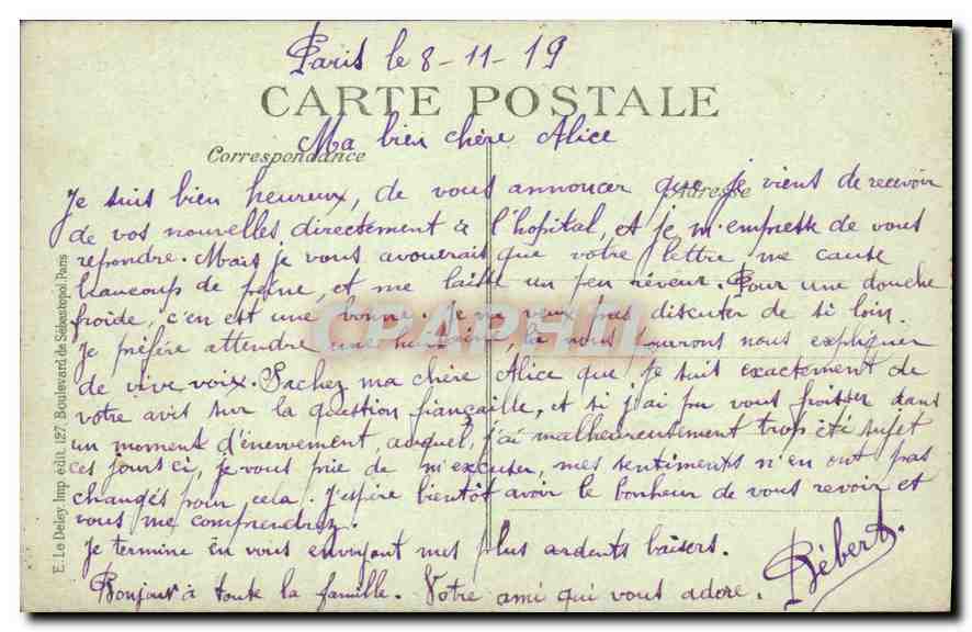 CPA Paris Notre Dame et la Cite  — Verso