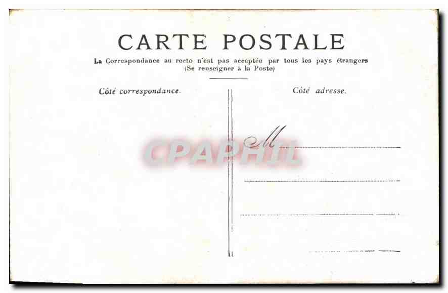 CPA Paris les Invalides  — Rückseite