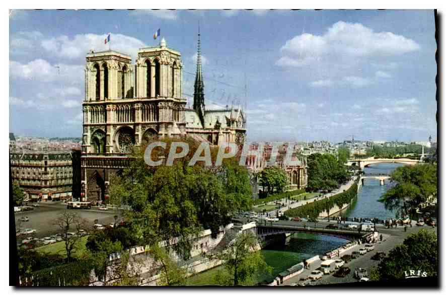 CPA Paris Notre Dame et la Seine 