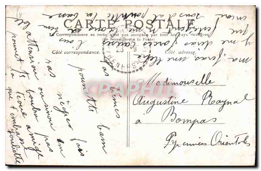 CPA Paris L'Arc de Triomphe des Tuileries  — Rückseite