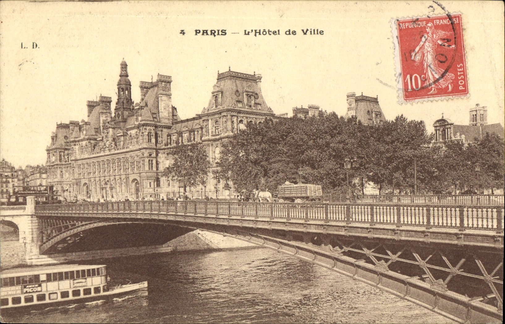 CPA Paris L'Hotel de Ville 