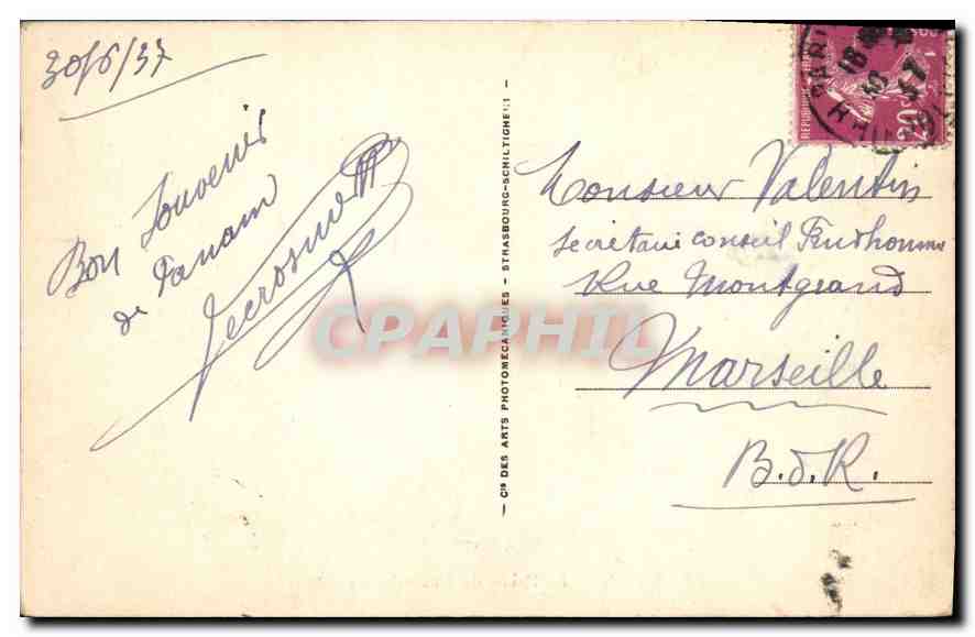 CPA Paris Le Palais du Luxembourg  — Verso