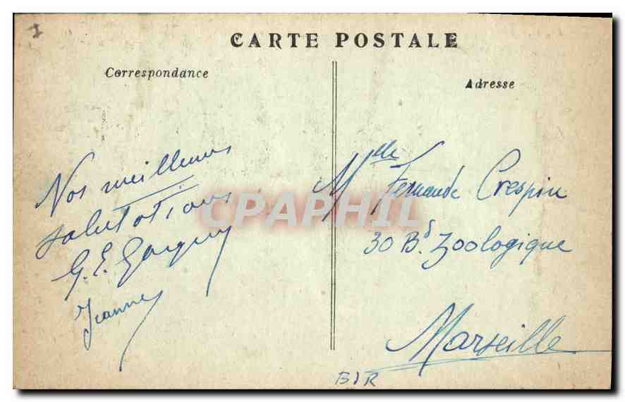 CPA Paris Le Pantheon  — Rückseite
