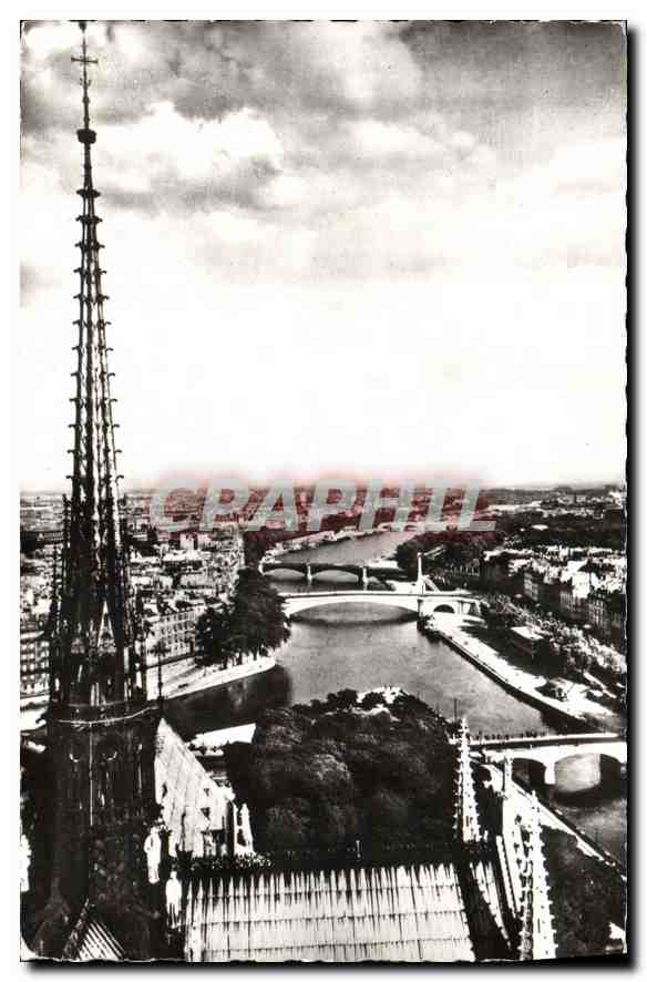 CPA Paris Vue generale sur la Vallee de la Seine 