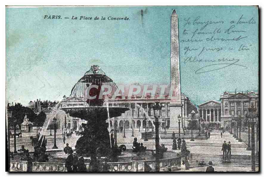 CPA Paris la Place de la Concorde 