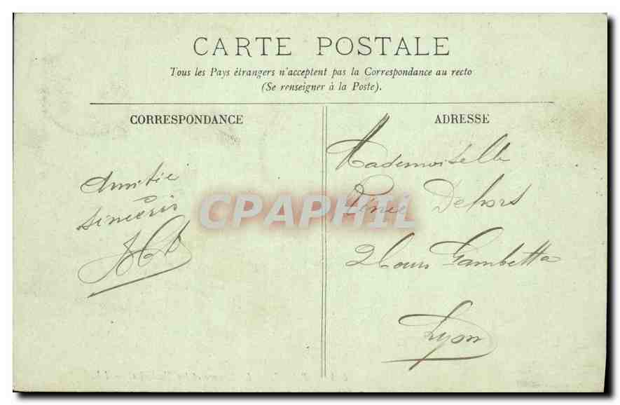 CPA Paris Le Louvte et les Tuileries  — Rückseite