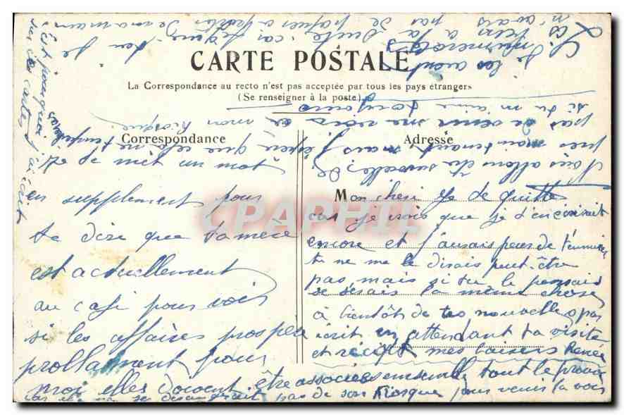 CPA Paris La Place de la Republique  — Rückseite