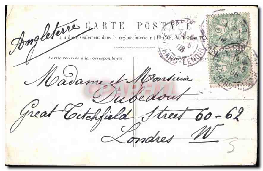 CPA Paris le Grand Palais  — Rückseite