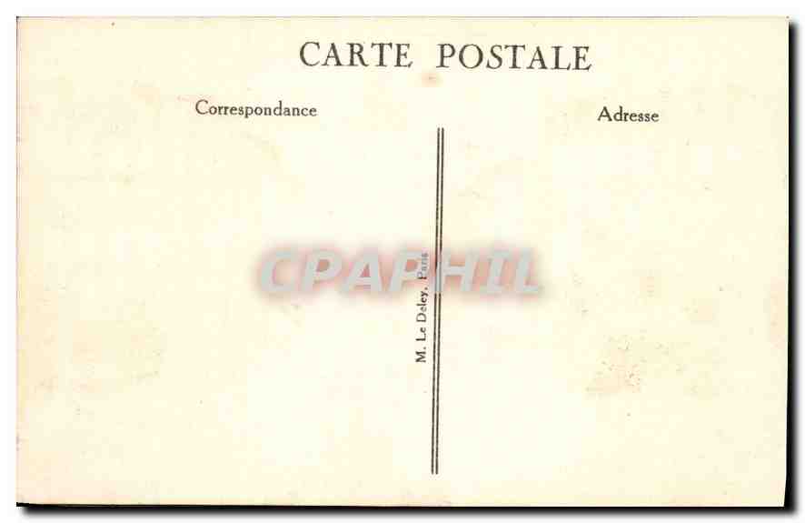 CPA Paris Sainte Chapelle Elevee par Saint Louis  — Rückseite