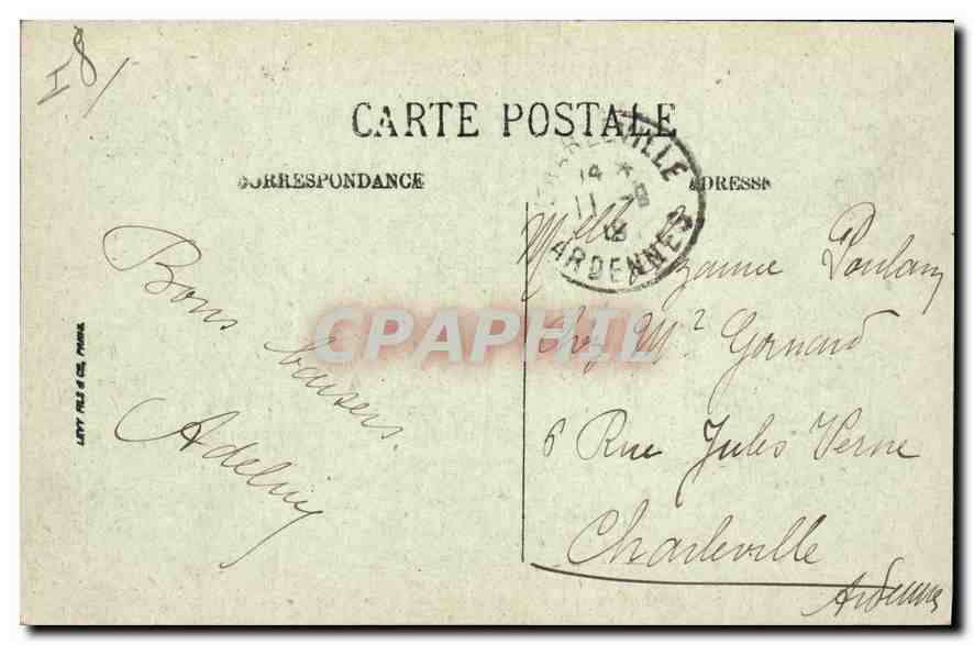 CPA Paris L'Hotel des Invalides Le Tombeau de Napoleon I Le Sarcophage  — Rückseite