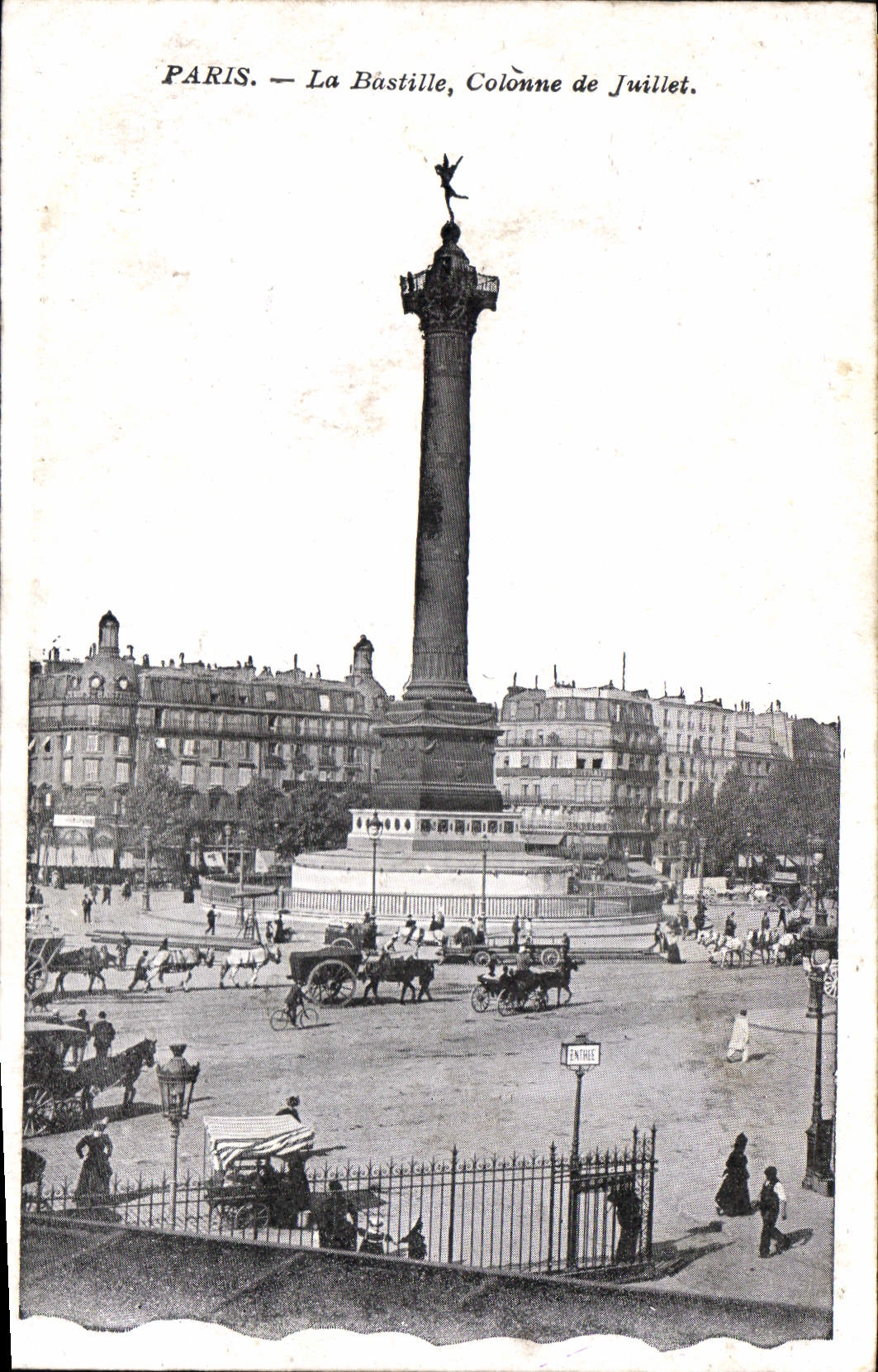 CPA Paris la Bastille Colonne de Juillet 