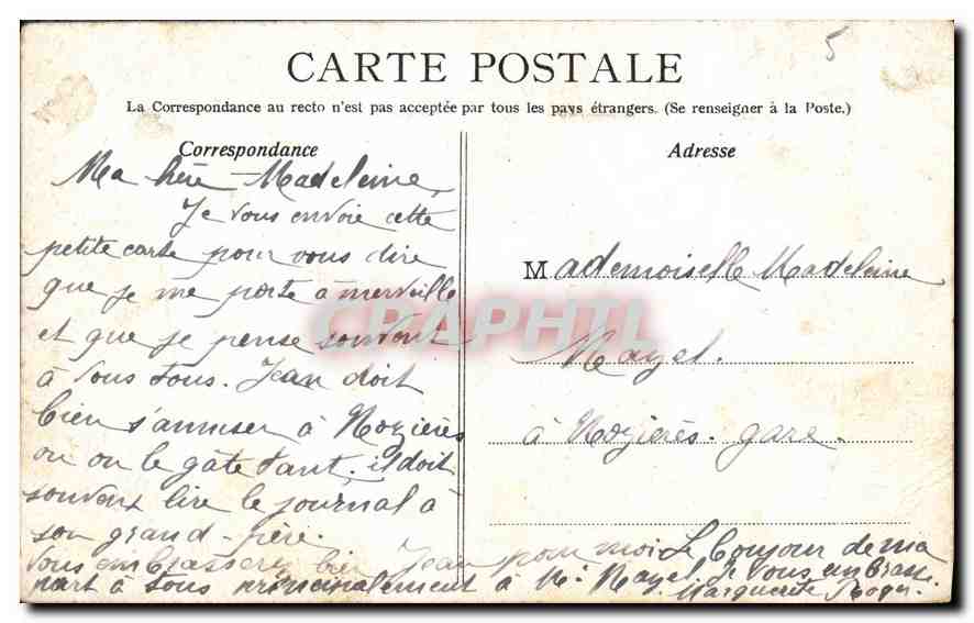 CPA Paris le Grand Palais  — Rückseite