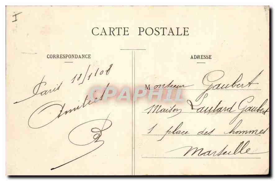 CPA Paris La Chambre des Deputes  — Rückseite
