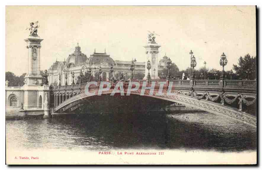 CPA Paris le Pont Alexander III 