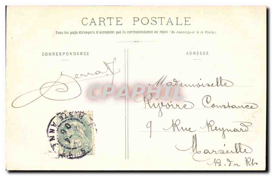 CPA Paris le Pont Alexander III  — Verso