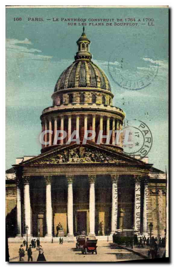 CPA Paris Le Pantheon construit sur les plans de Soufflot 
