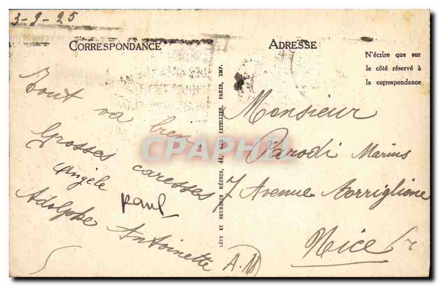 CPA Paris Le Pantheon construit sur les plans de Soufflot  — Rückseite