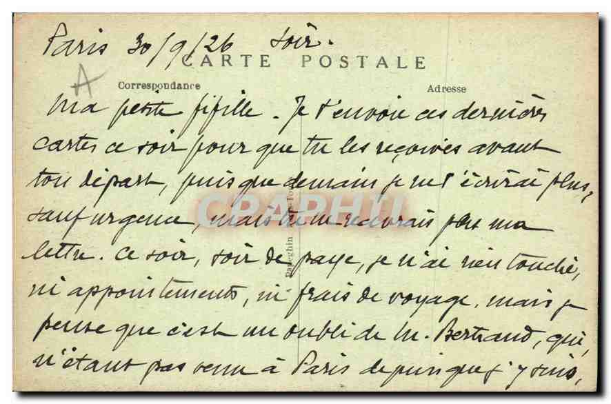 CPA Paris Notre Dame cote sud et l'Abside  — Verso