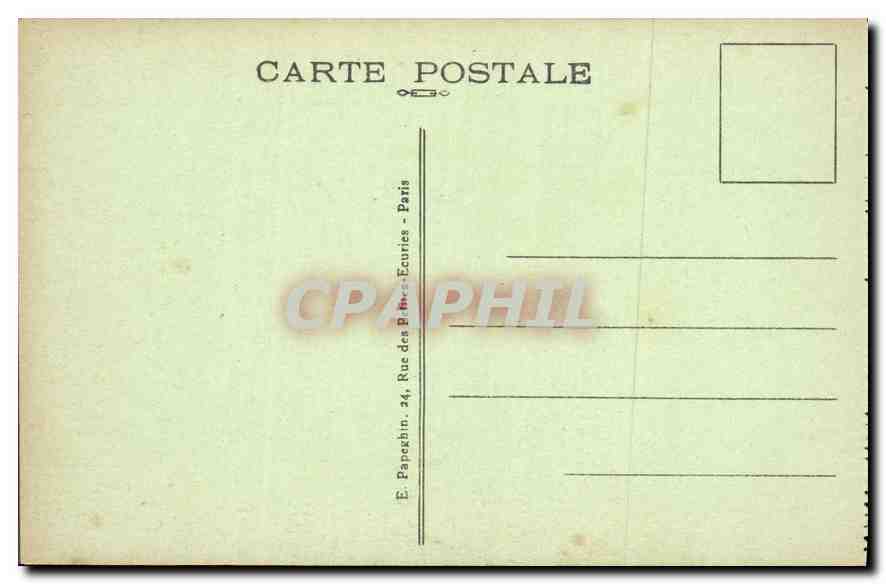 CPA Paris Notre Dame Cote Sud au bord de la Seine  — Verso