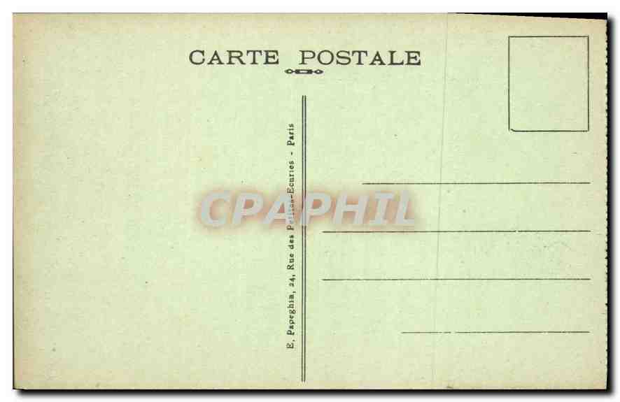 CPA Paris Notre Dame La Facade  — Verso
