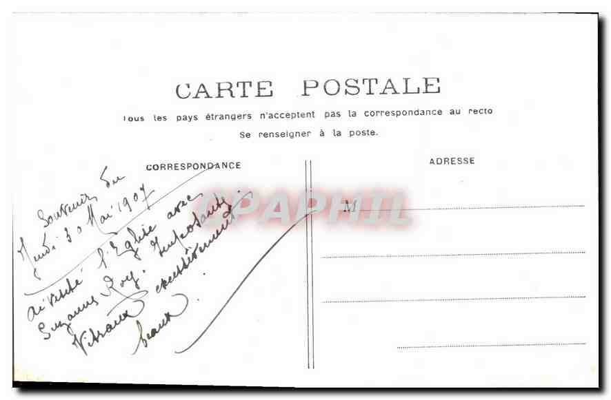 CPA Notre Dame de Paris  — Verso