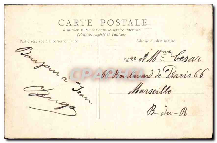 CPA Paris Buttes Chaumont Pont suspendu  — Rückseite