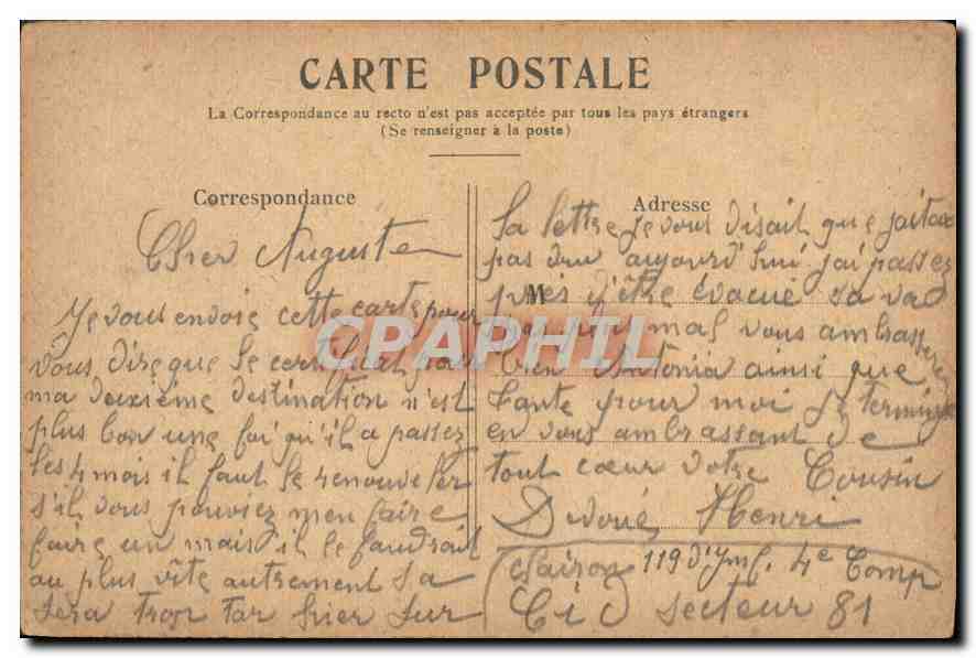 CPA Paris Boul et Porte St Martin  — Rückseite