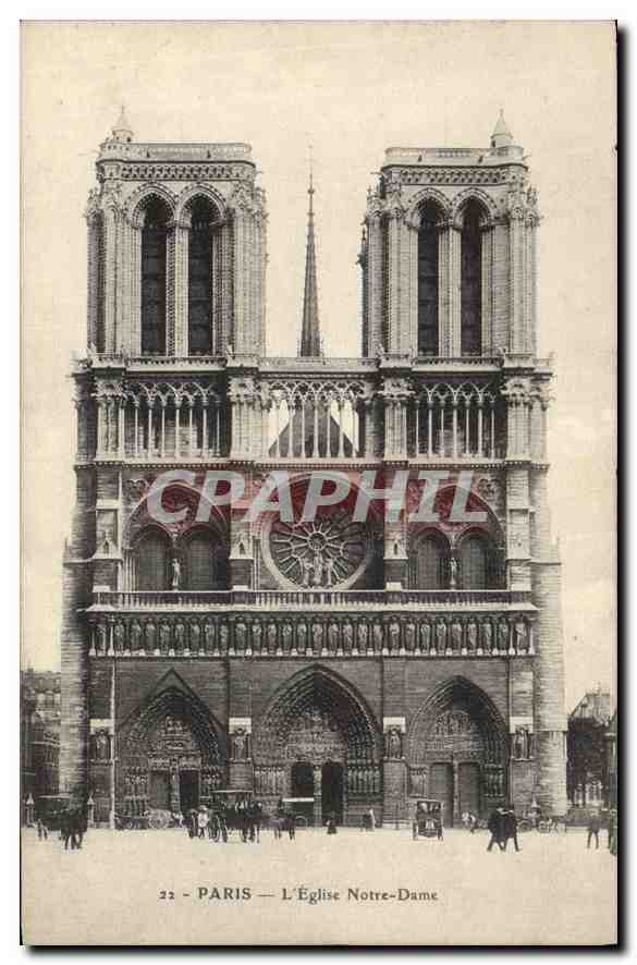 CPA Paris L'Eglise Notre Dame 