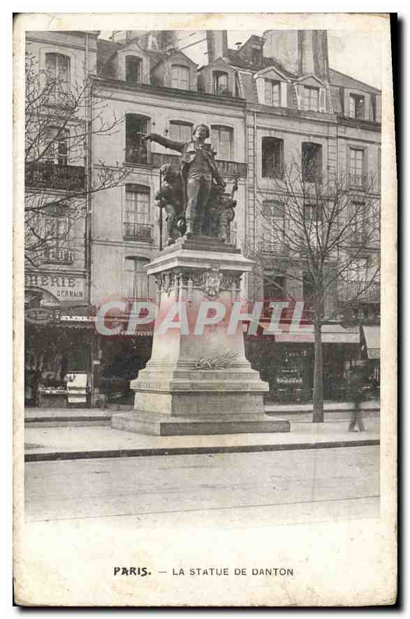 CPA Paris La Statue de Danton 
