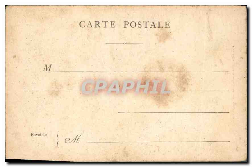 CPA Paris La Statue de Danton  — Verso