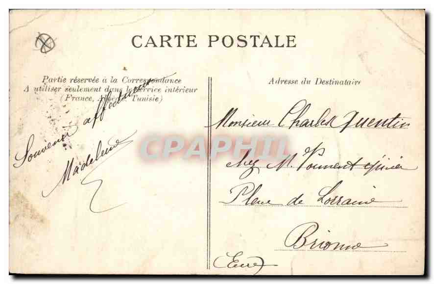 CPA Paris Ministere de la Marine  — Rückseite